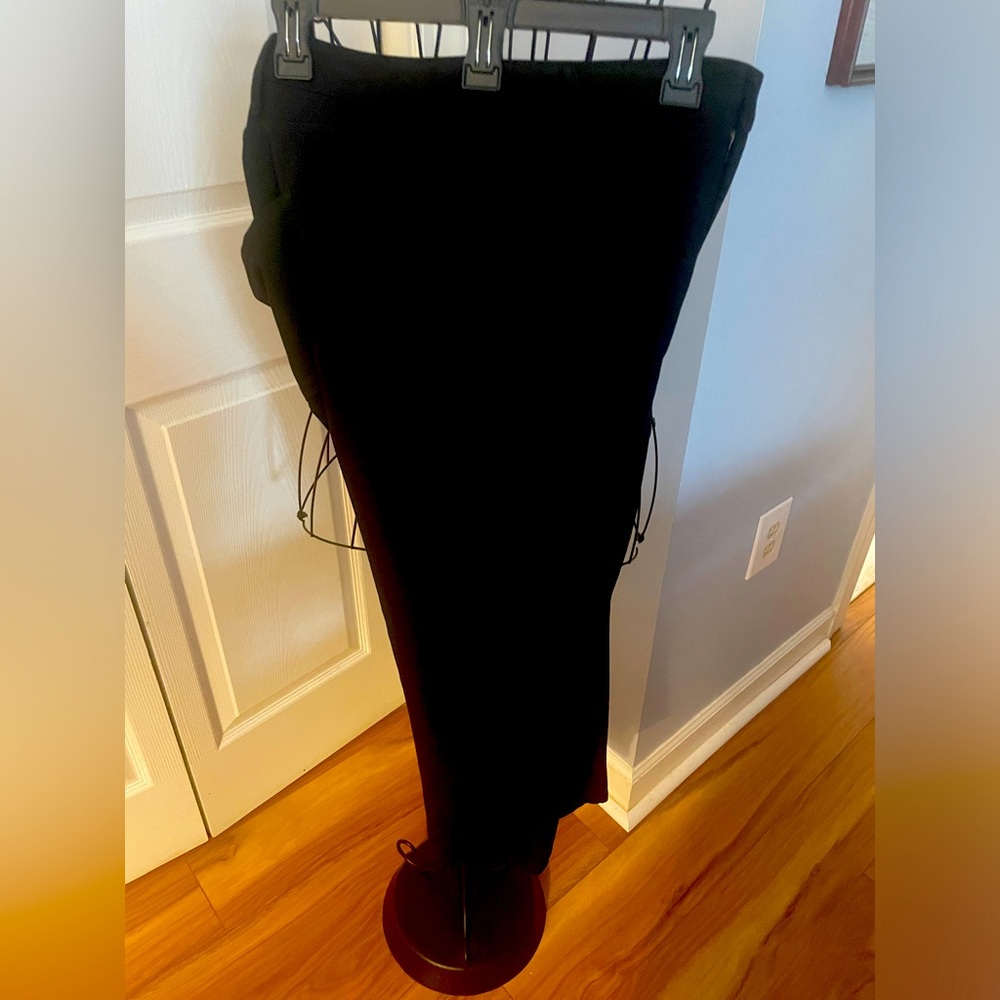 Talbots black high waist straight leg dress trousers 16 WP